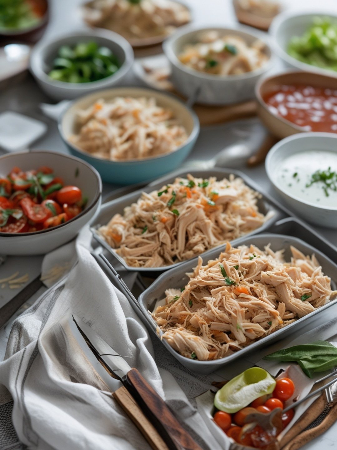 Classic Shredded Chicken Meal Prep