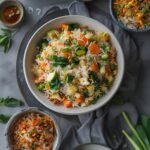 Quick Vegetarian Fried Rice Prep