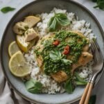 Simple Pesto Chicken and Rice