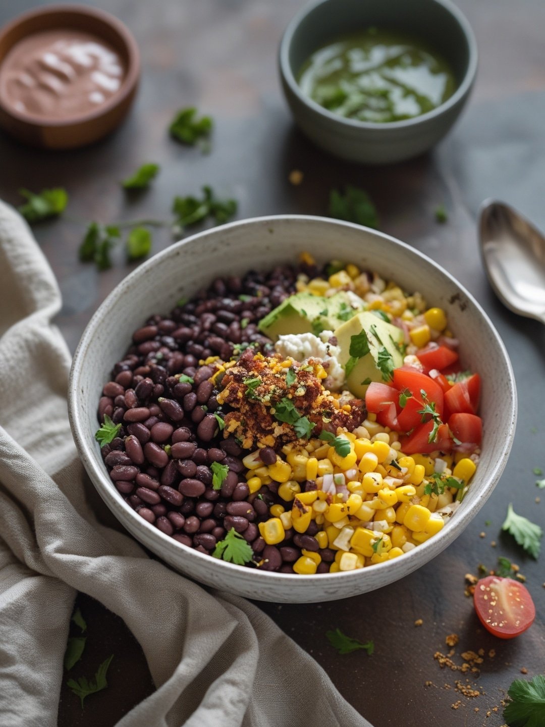 Budget Friendly Black Bean and Corn Bowls