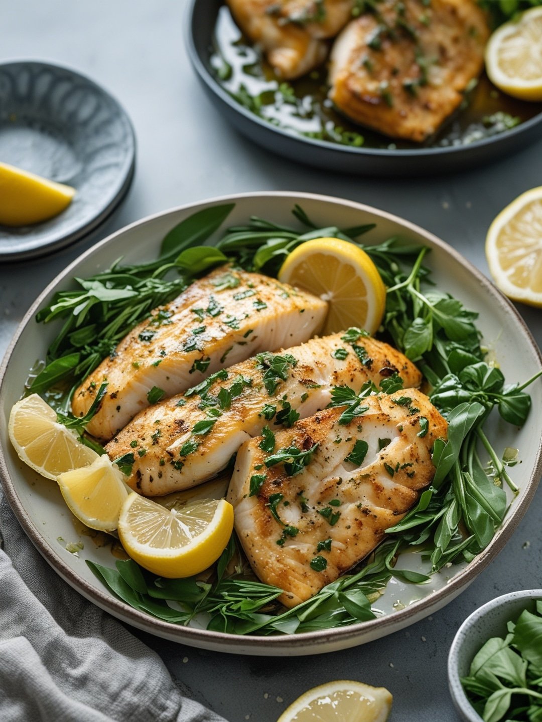 Easy Lemon Herb Tilapia Meal Prep