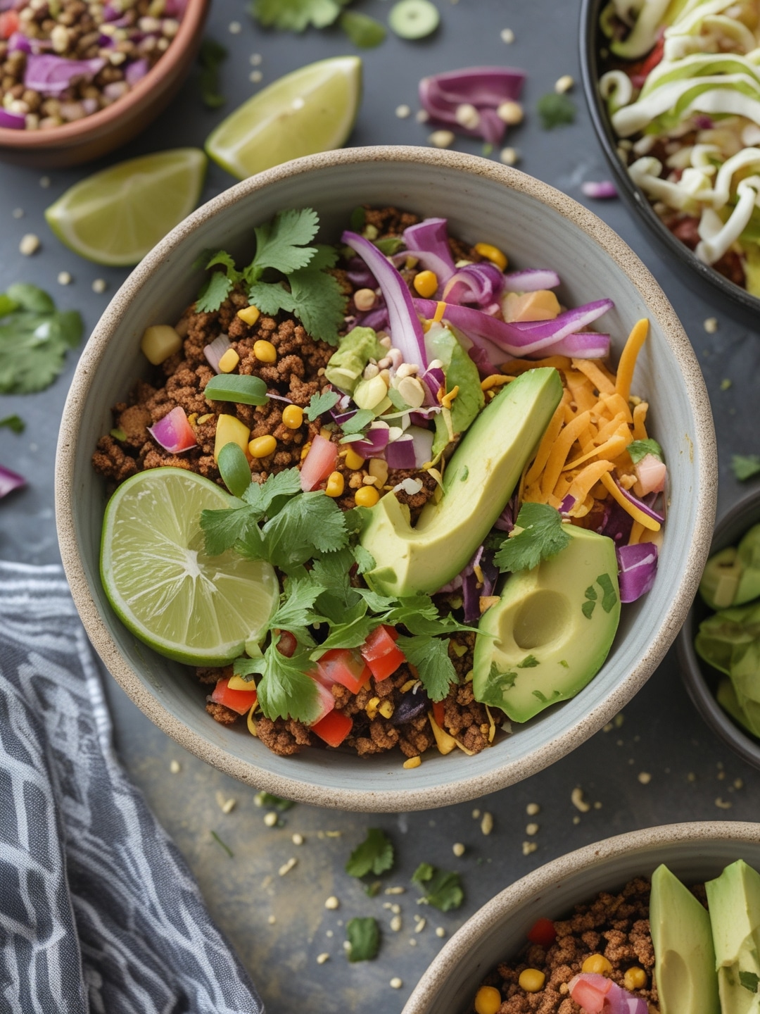 Healthy Lunchbox Taco Bowls