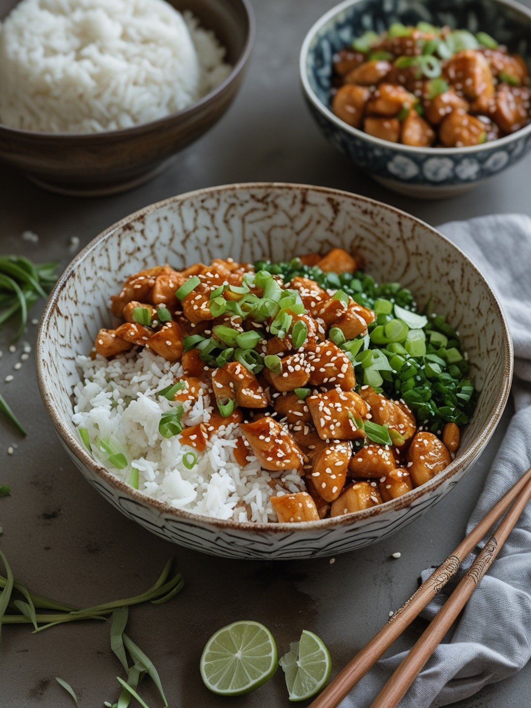 Healthy Teriyaki Chicken Rice Bowls