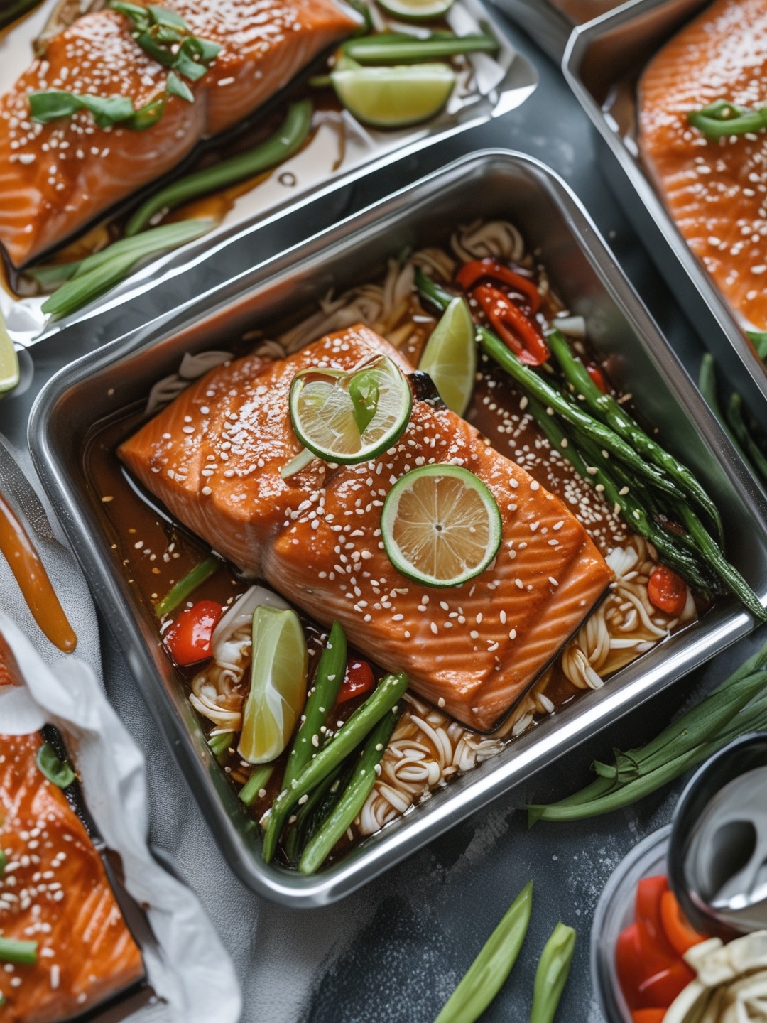 Easy Teriyaki Salmon Meal Prep