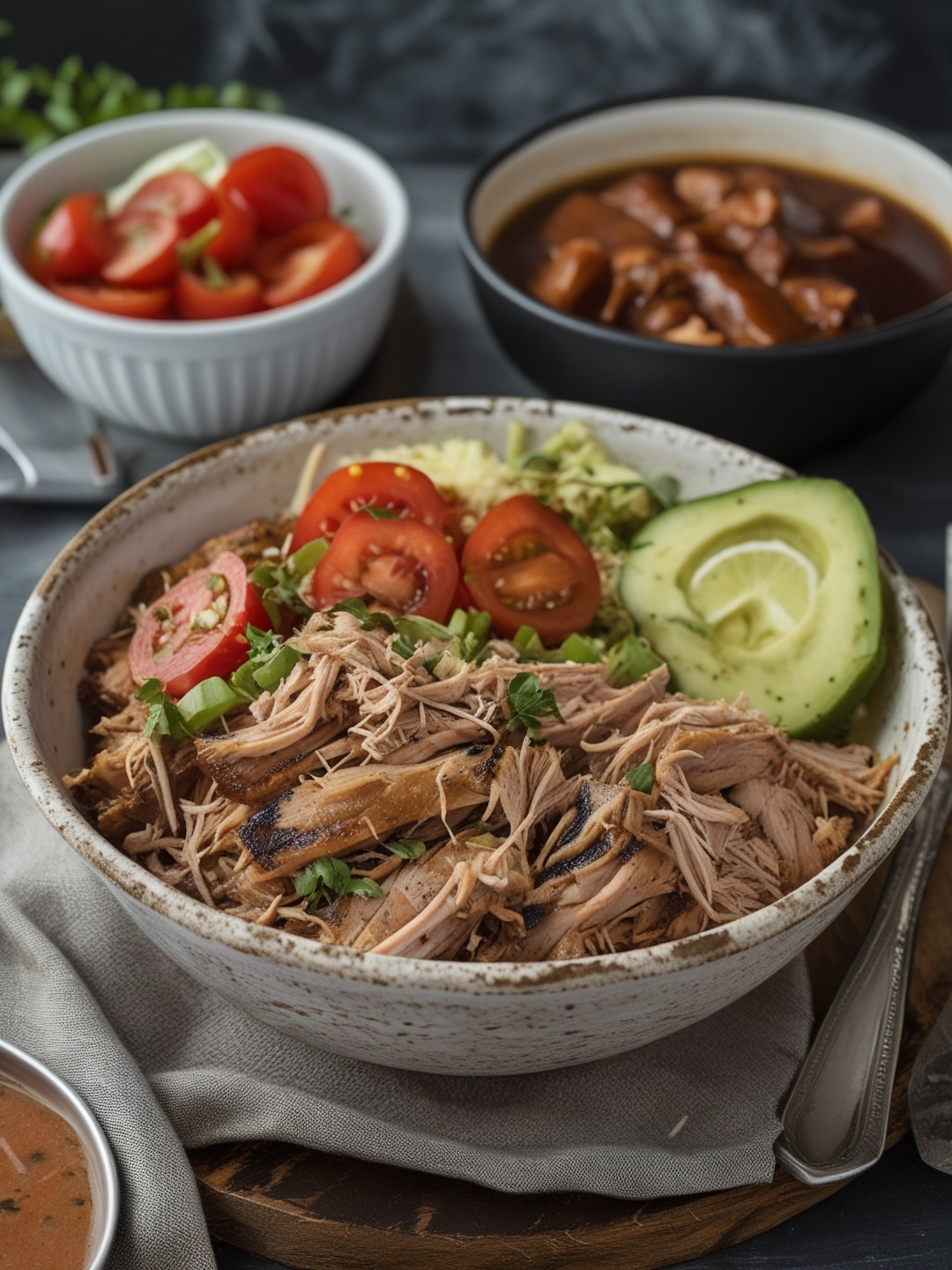 Beginner BBQ Pulled Pork Bowls