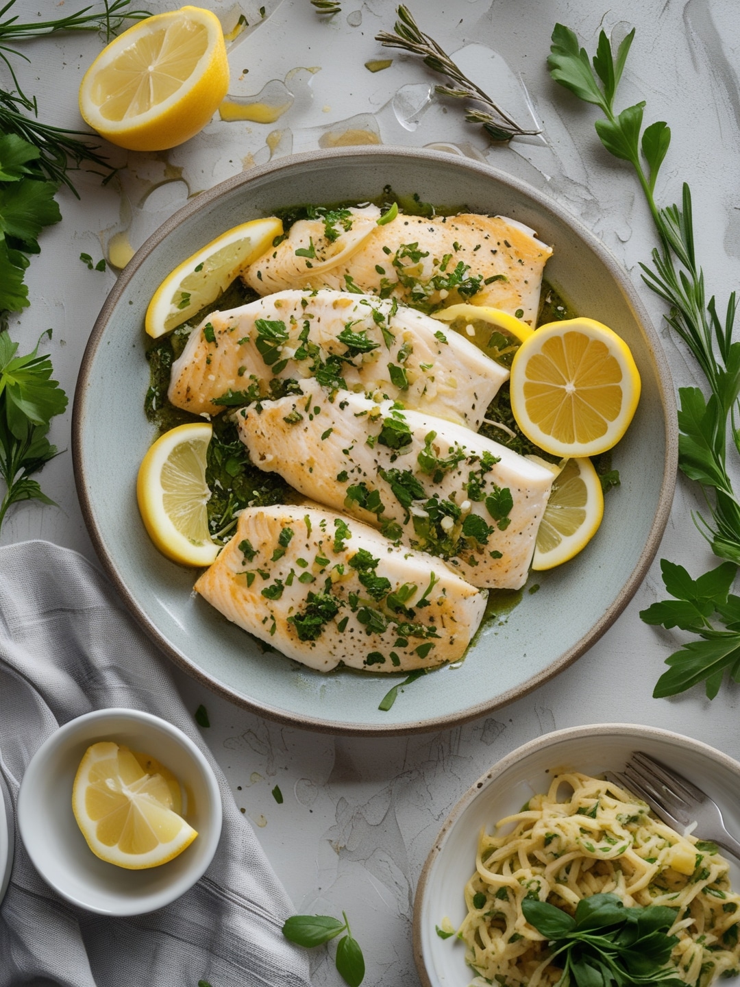 Easy Lemon Herb Tilapia Meal Prep
