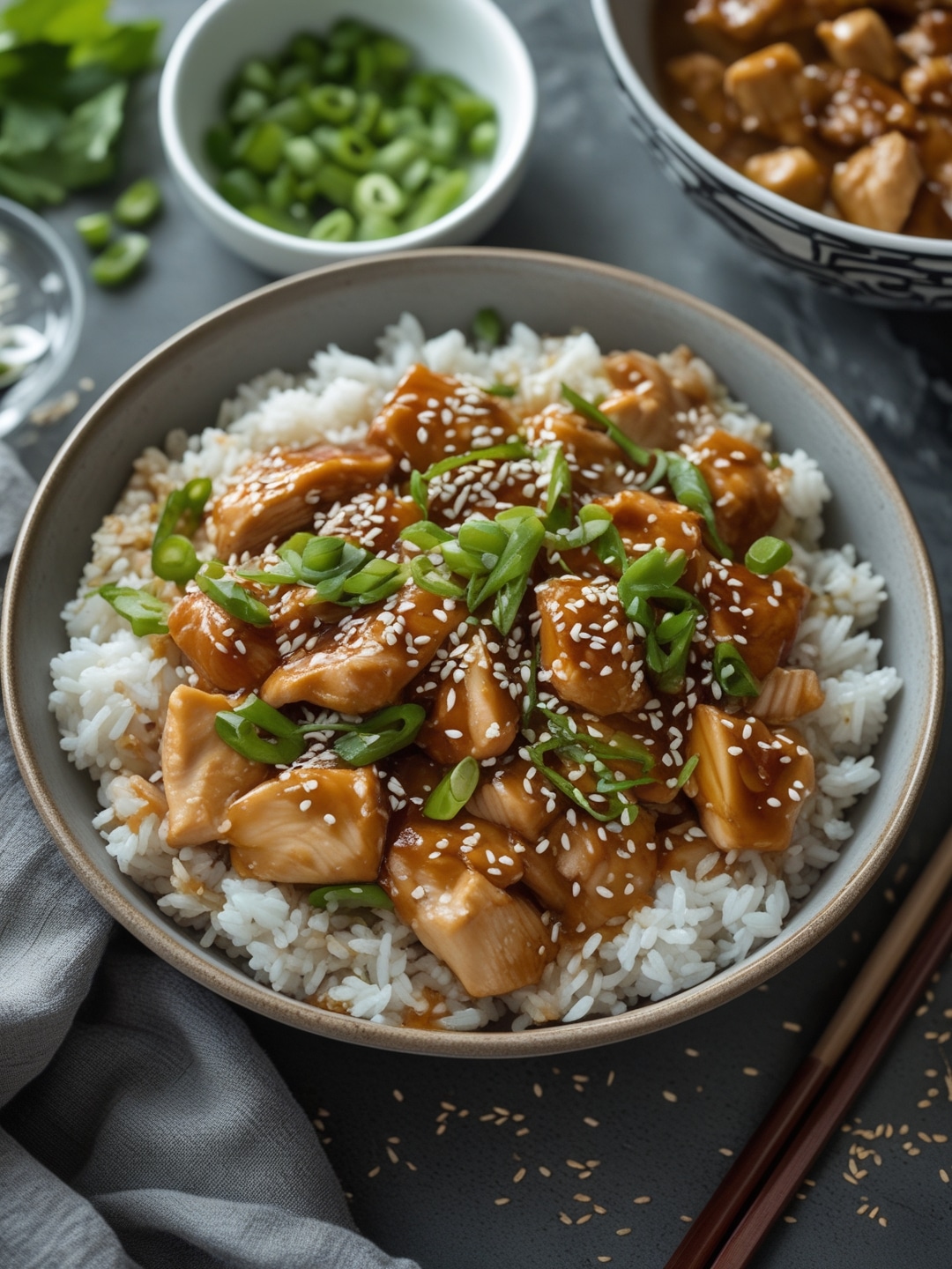Healthy Teriyaki Chicken Rice Bowls