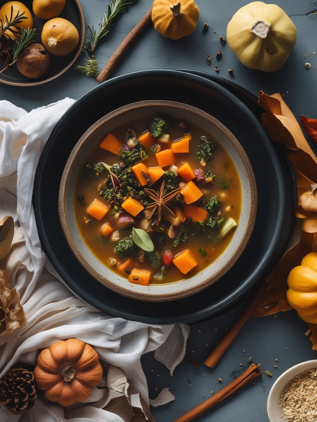 Hearty Harvest Vegetable Soup with Seasonal Spices