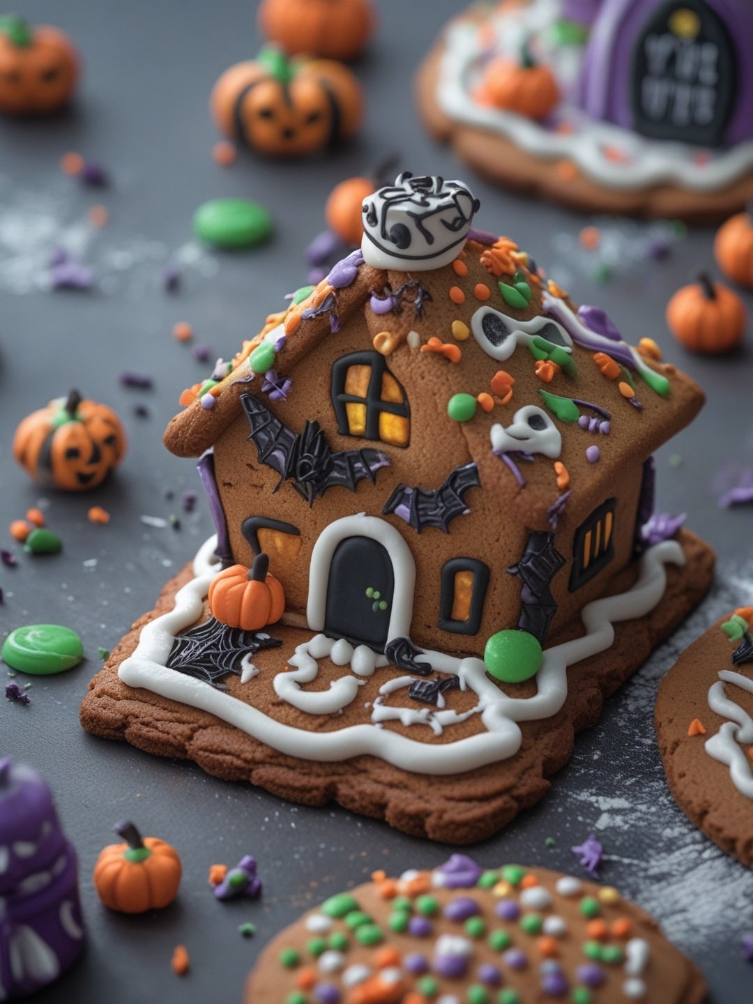 Gingerbread Haunted House Cookies