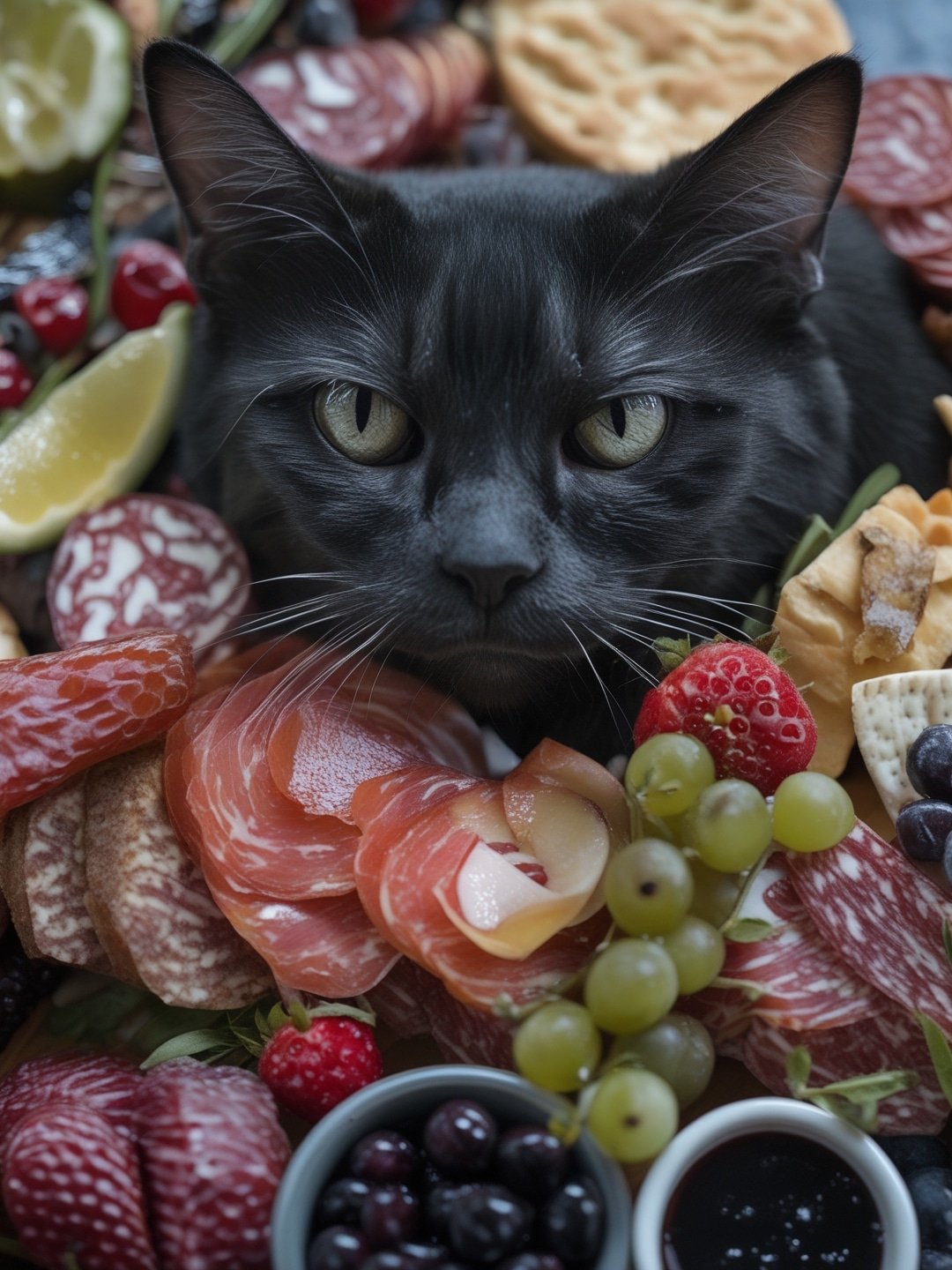 Black Cat Charcuterie Board