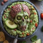 Zombie Brain Guacamole Dip