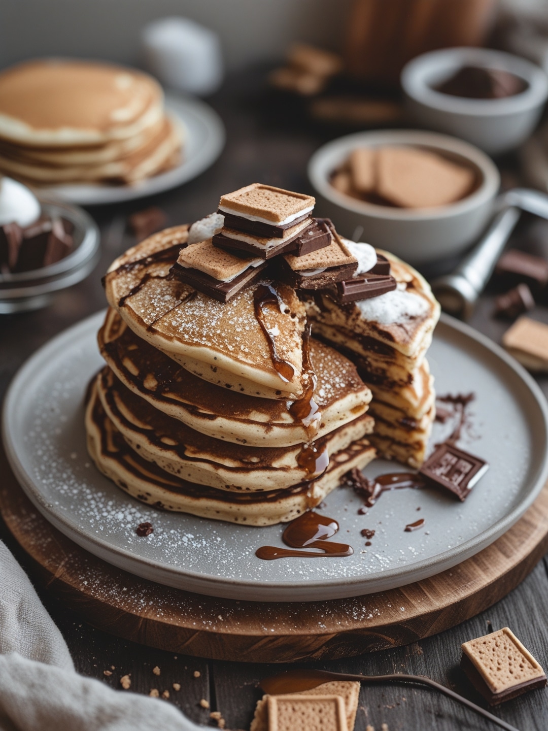 S’mores Pancakes for a Fun Breakfast Treat