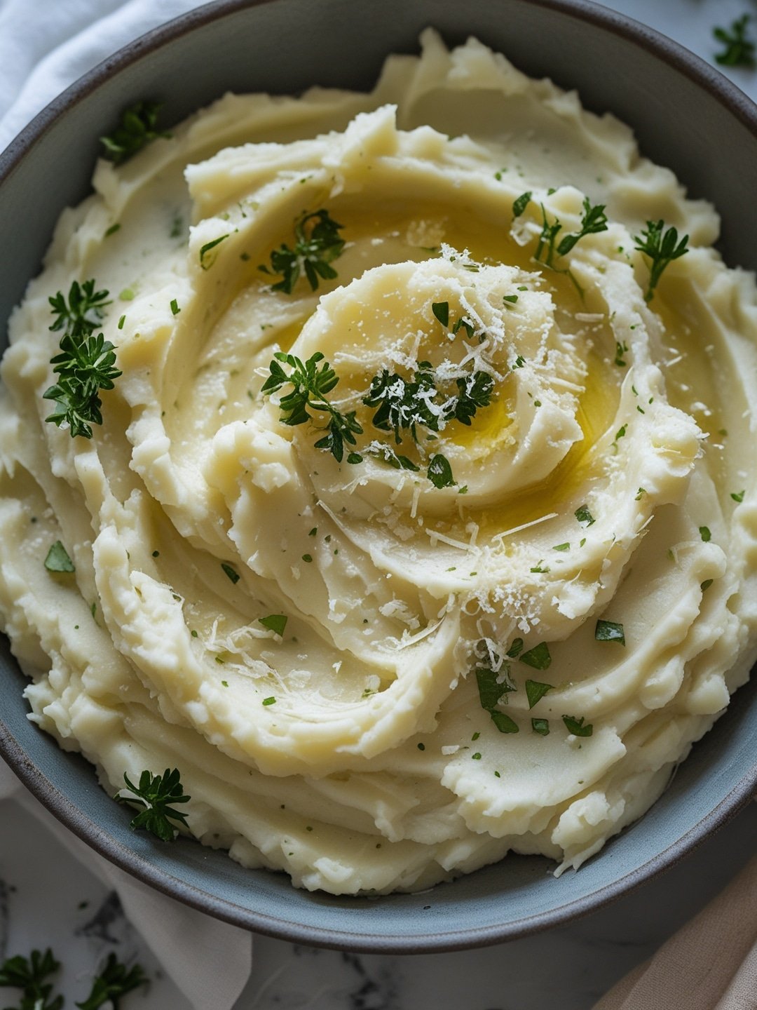 Garlic Parmesan Mashed Potatoes