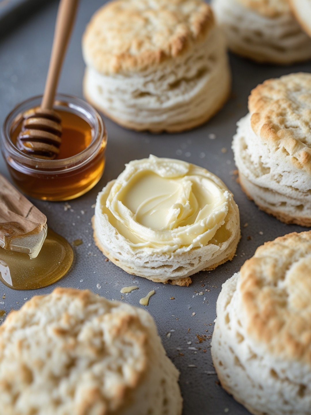 Buttermilk Biscuits with Honey Butter