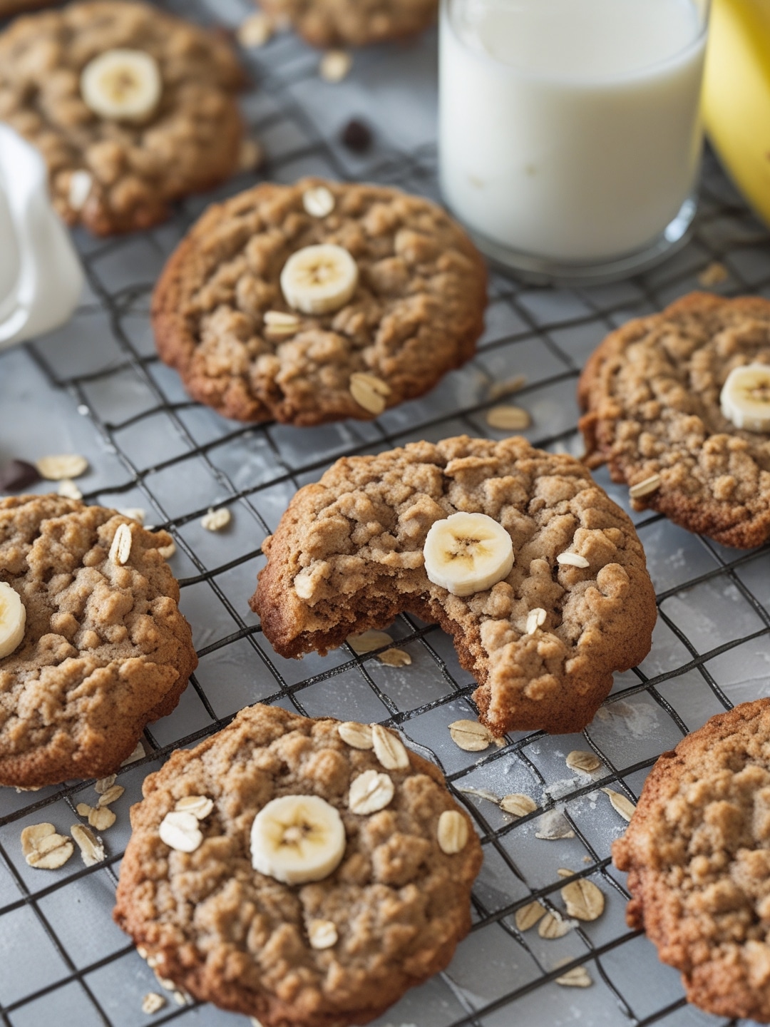 Vegan Banana Oatmeal Cookies