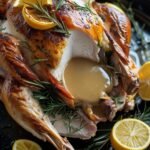 Lemon Rosemary Roasted Turkey with Savory Gravy