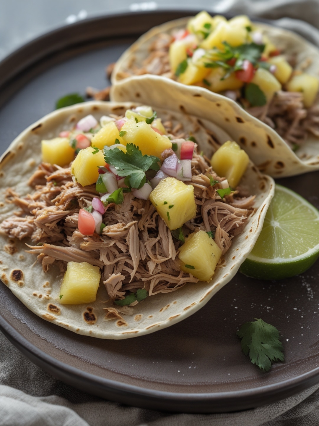Pulled Pork Tacos with Pineapple Salsa: Sweet and Savory