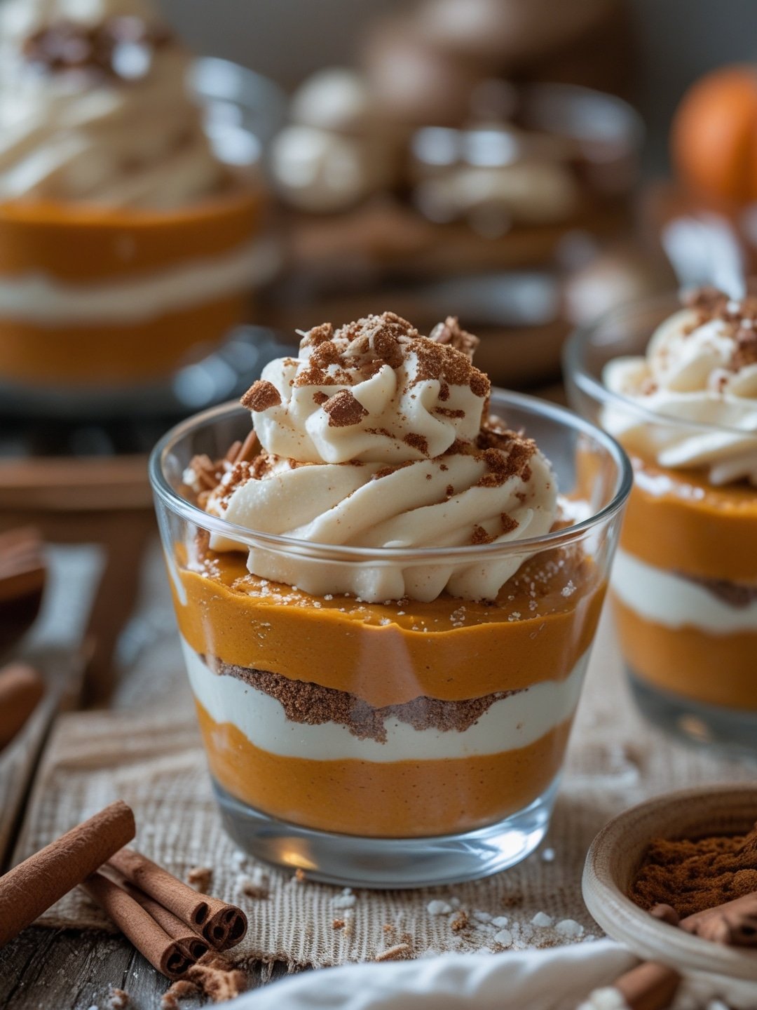 No-Bake Pumpkin Spice Dessert Cups