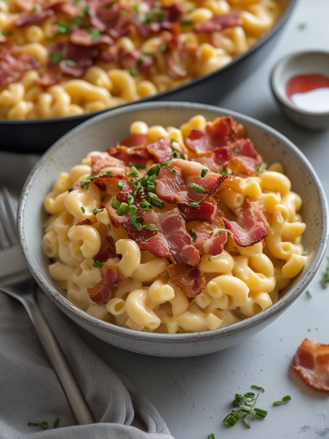 Pepper Jack Mac and Cheese with Bacon