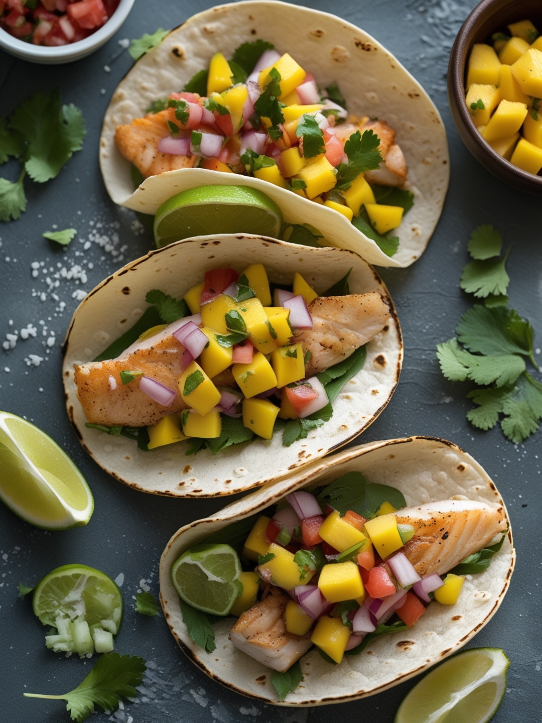 Easy Fish Tacos with Mango Salsa: A Tropical Delight