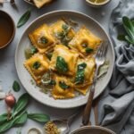 Butternut Squash Ravioli with Sage Butter Sauce